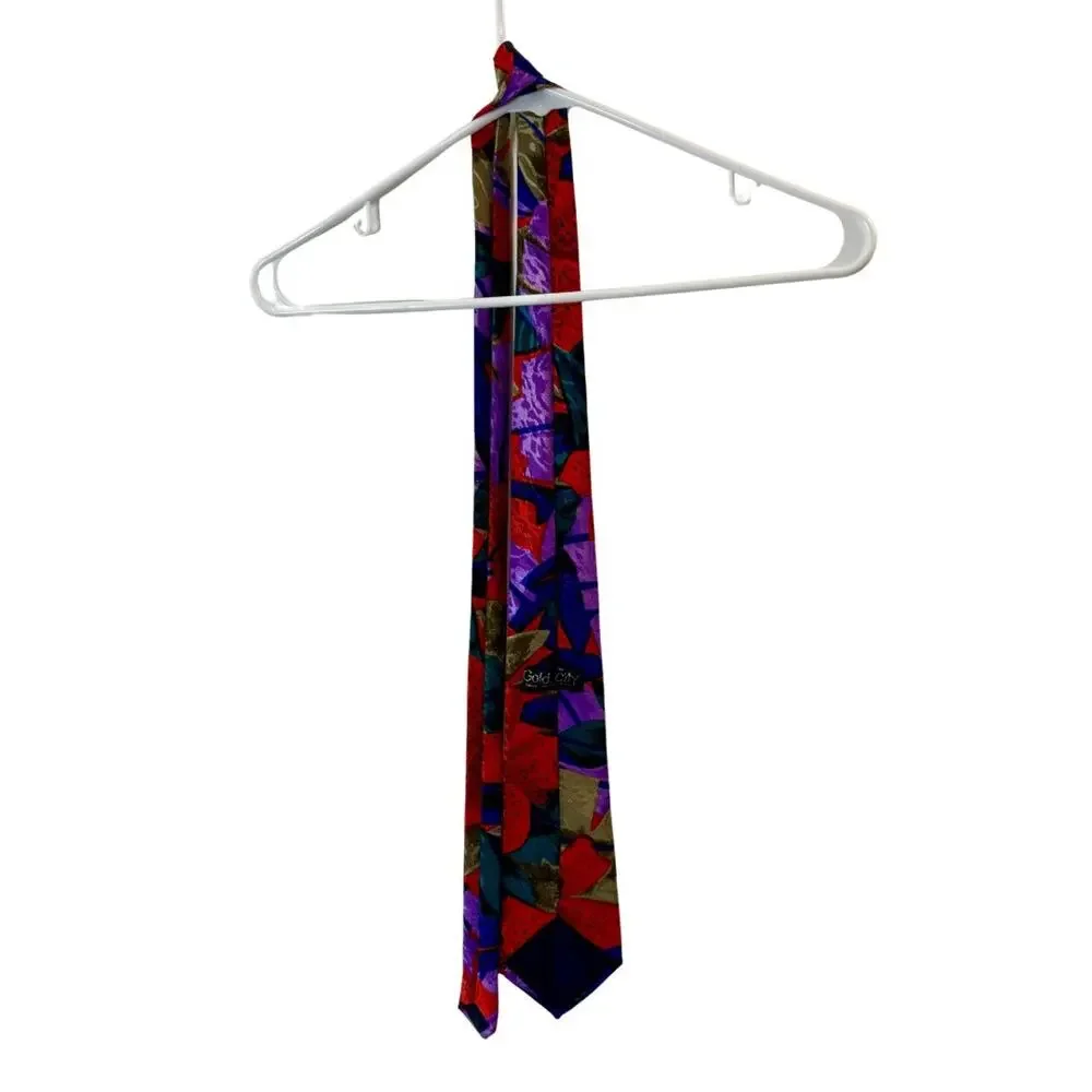 Gold City Men’s Hand Made Silk Tie OS